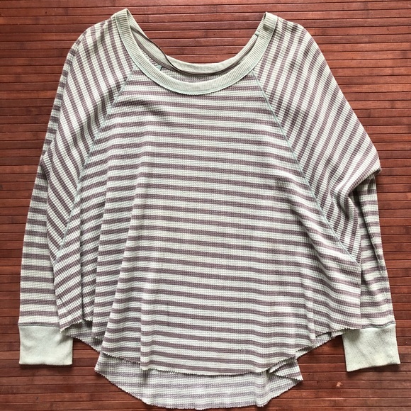 ✨Free People • Love Bug Thermal Striped Top - Picture 4 of 7